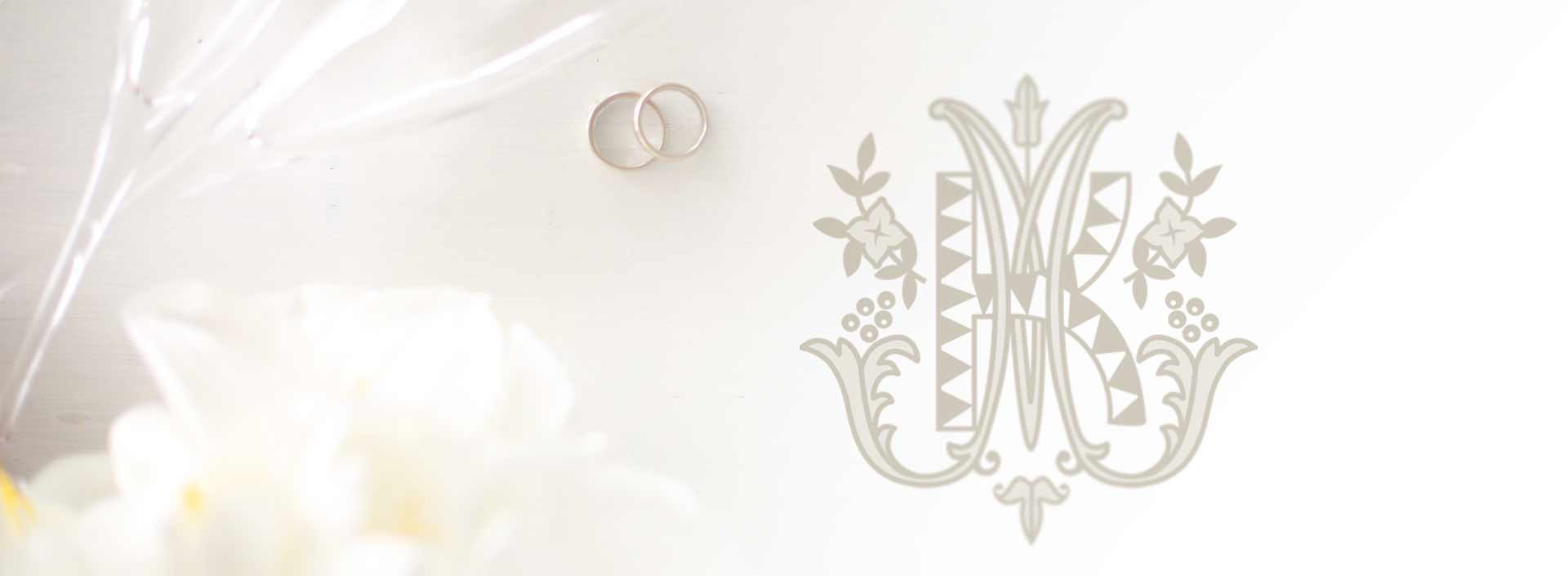 Custom Monogram Setup for Wedding