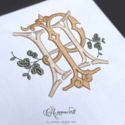 HP embroidery monogram