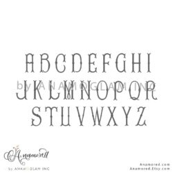 fancyfishtail truetype opentype a-z