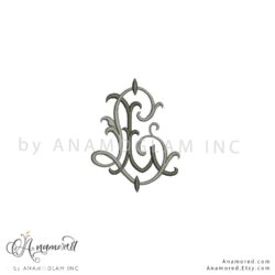 LL Embroidery Monogram, Digital Proof