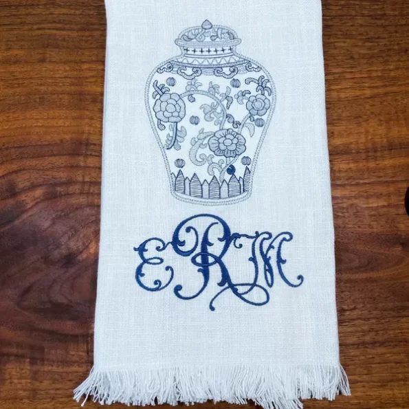 ella lorraine font in blue