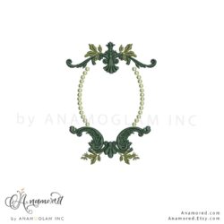 Garden Wedding Monogram Crest, Digital Proof