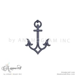 anchor embroidery design