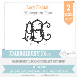 Lucy Fishtail two sizes, 4 and 5 inch