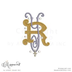 RY monogram design digital proof